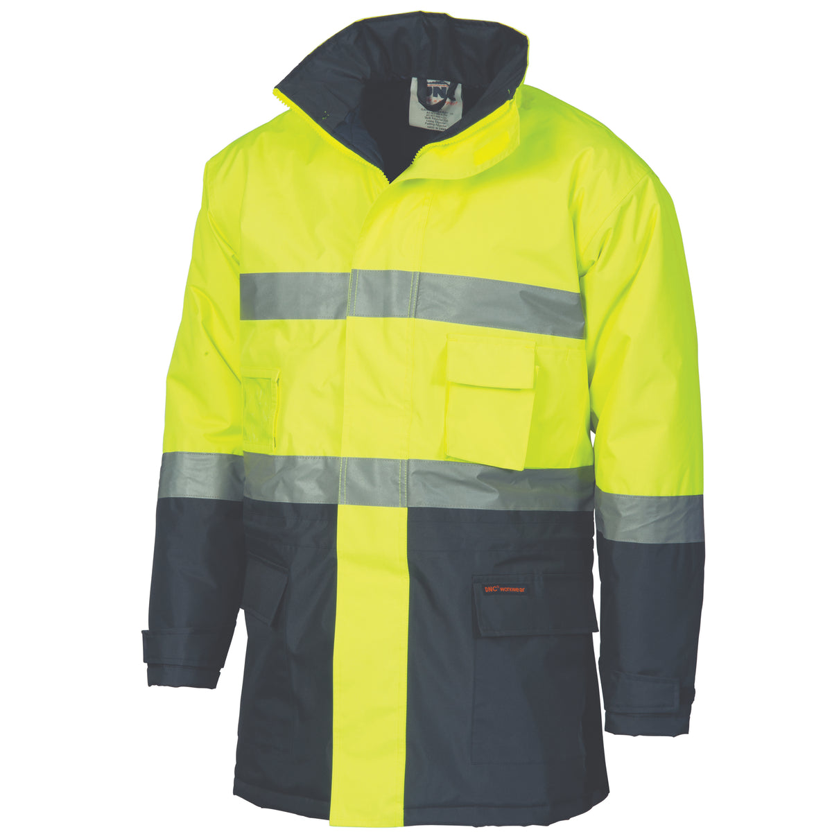 HiVis D/N Two Tone Parka with CSR R/Tape — DNC Workwear colour image