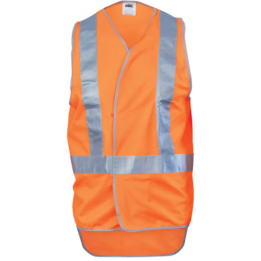 Day/Night "X" Back Safety Vests with Tail — DNC Workwear colour image