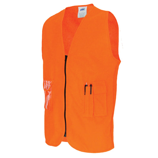 Daytime Side Panel Safety Vest — DNC Workwear colour image