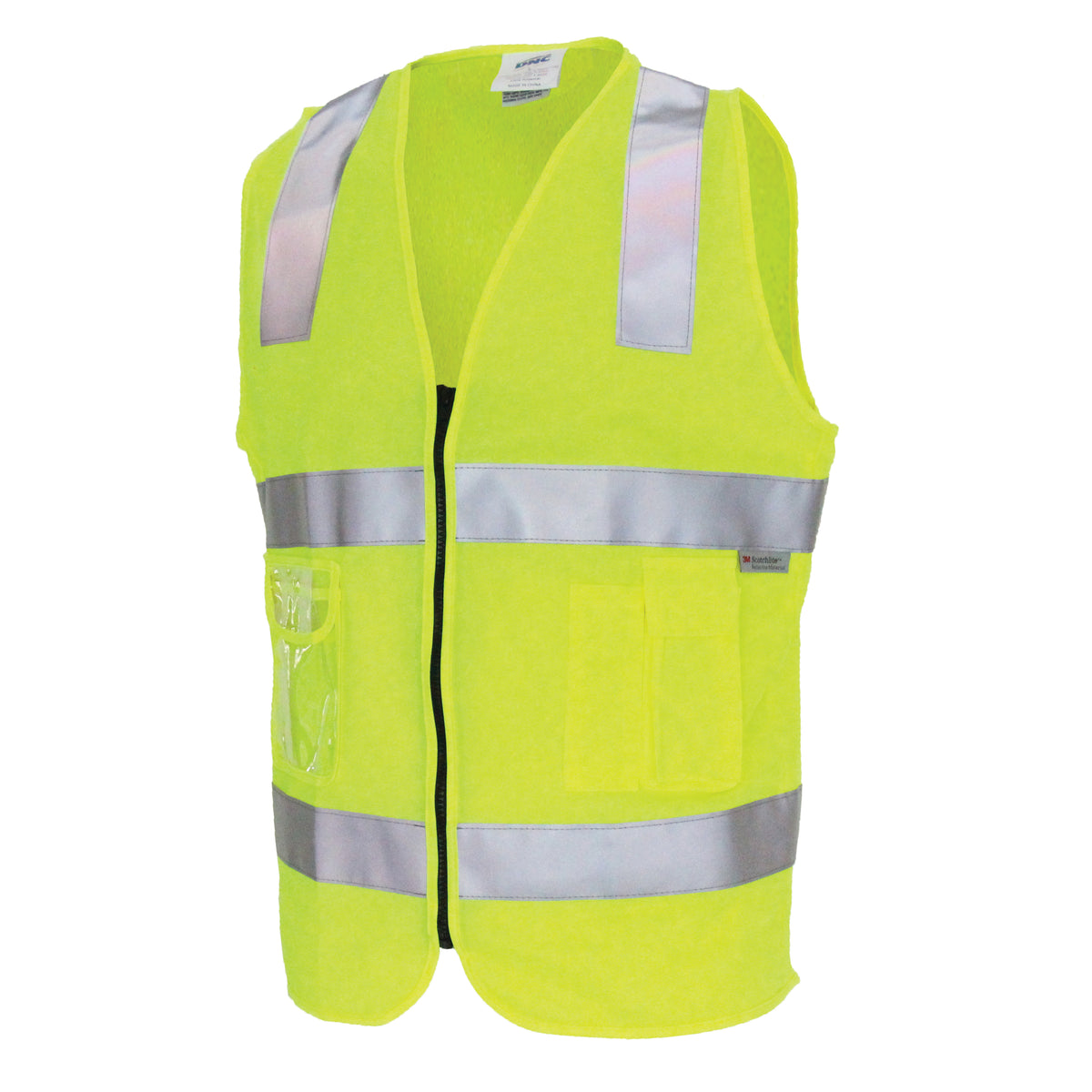 Day/Night Side Panel Safety Vest with 3M R/Tape — DNC Workwear colour image