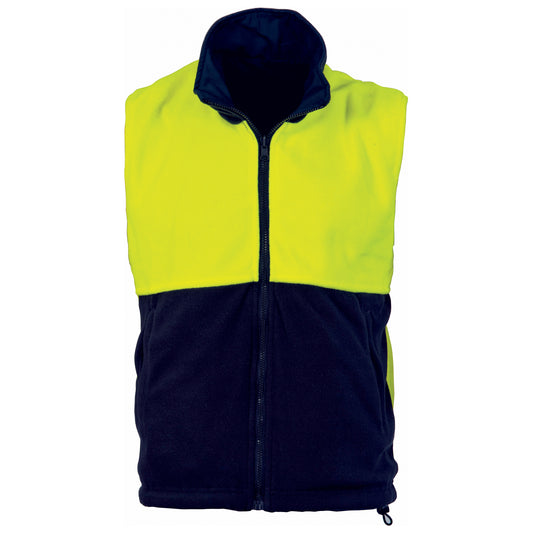 HiVis Two Tone Reversible Vest — DNC Workwear colour image