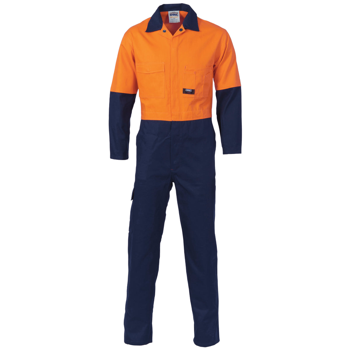 HiVis Cool-Breeze Two Tone Lightweight Cotton Coverall — DNC Workwear colour image
