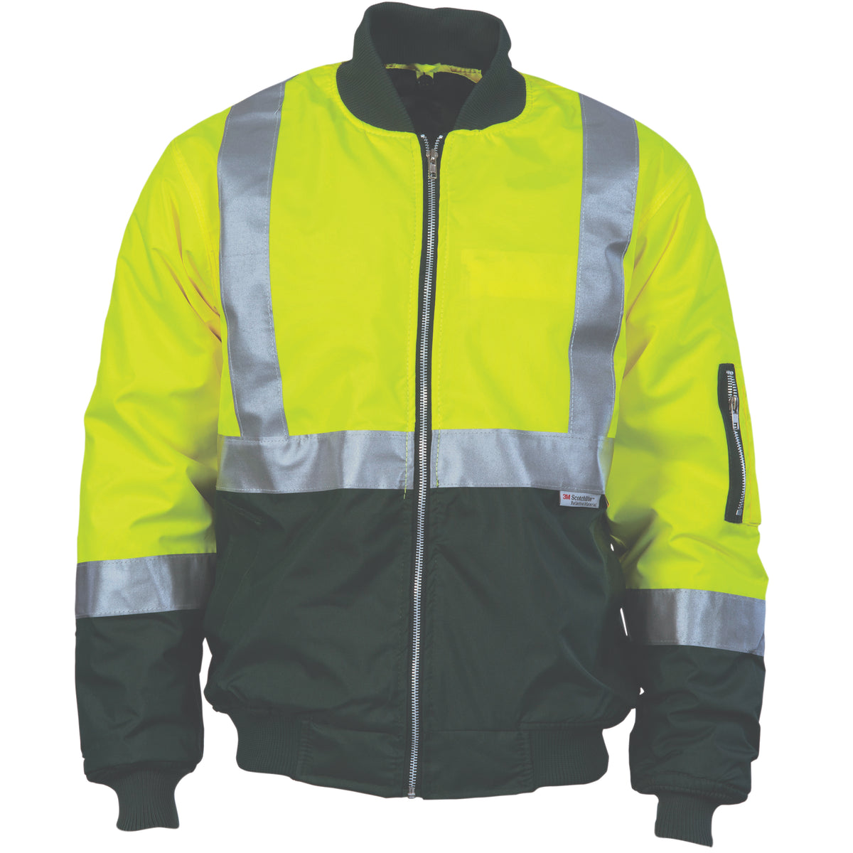 HiVis Two Tone Flying Jacket with CSR R/Tape — DNC Workwear colour image