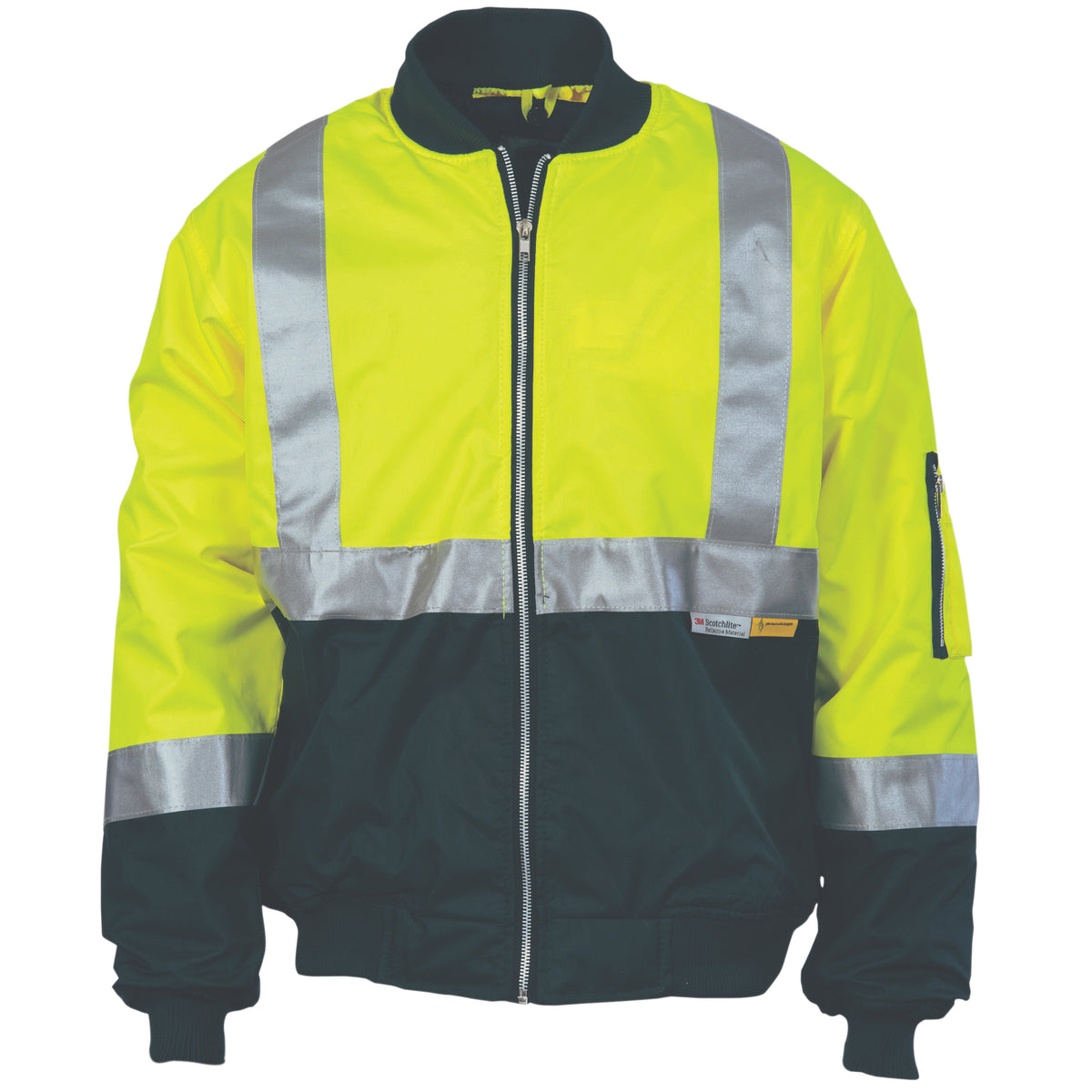 HiVis Two Tone Flying Jacket with CSR R/Tape — DNC Workwear colour image