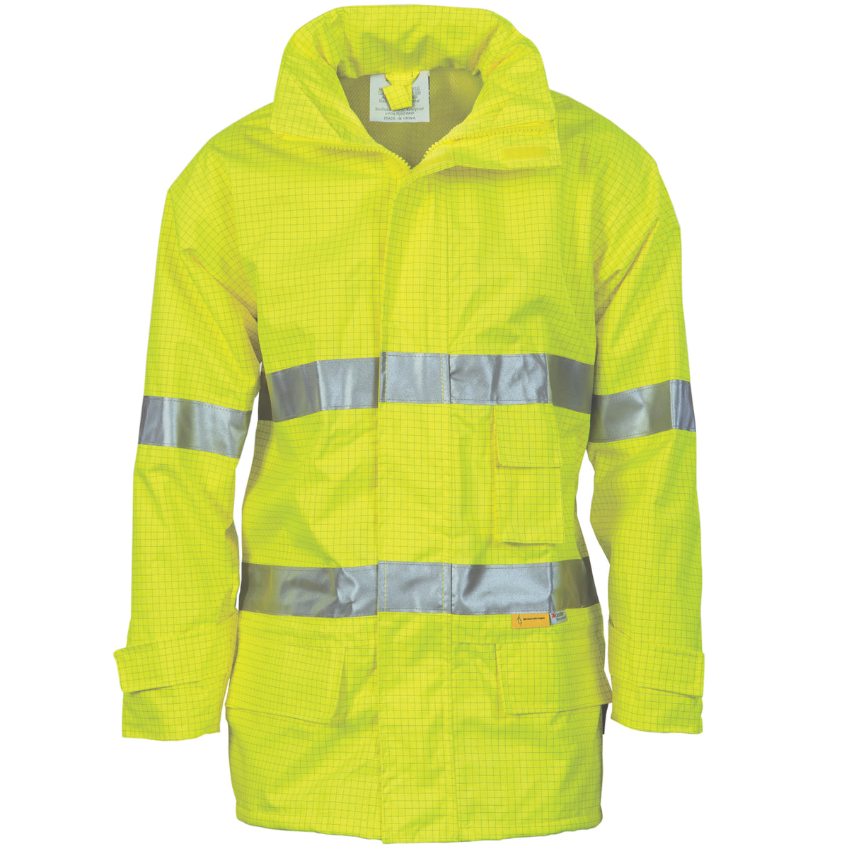 HiVis Breathable Anti-Static Jacket with CSR R/Tape — DNC Workwear colour image