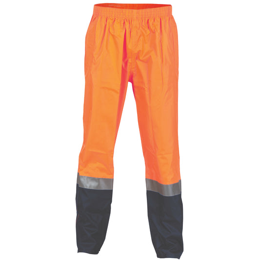 HiVis Two Tone Lightweight Rain Pants with CSR R/Tape — DNC Workwear colour image