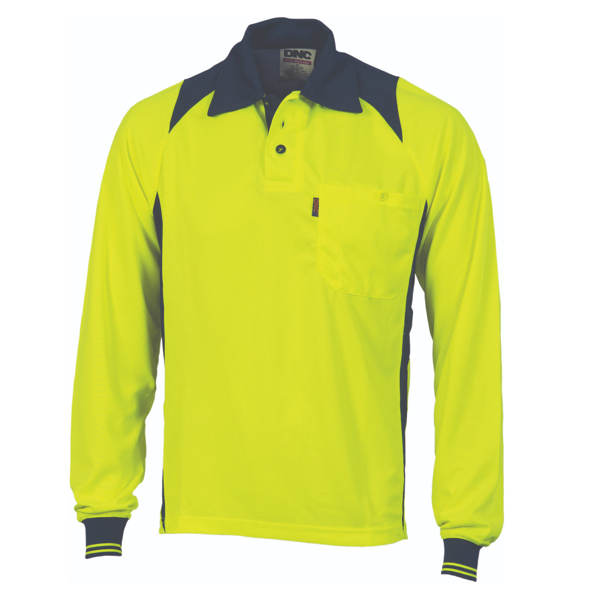 Cool-Breathe Action Polo Shirt - Long Sleeve — DNC Workwear colour image