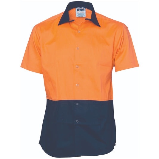 HiVis Cool Breeze Food Industry Cotton Shirt - Short Sleeve — DNC Workwear colour image