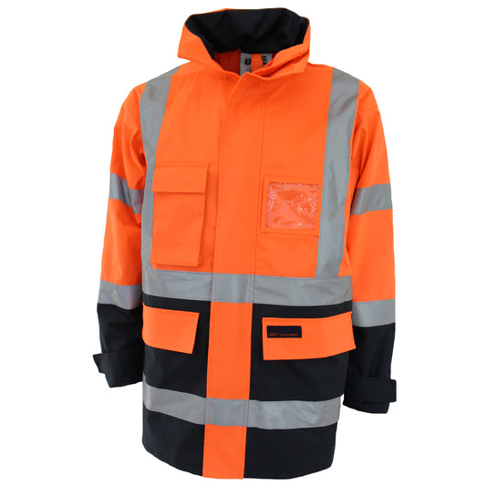 HiVis "H" Pattern Two Tone Bio-Motion CSR R/Tape Jacket — DNC Workwear colour image