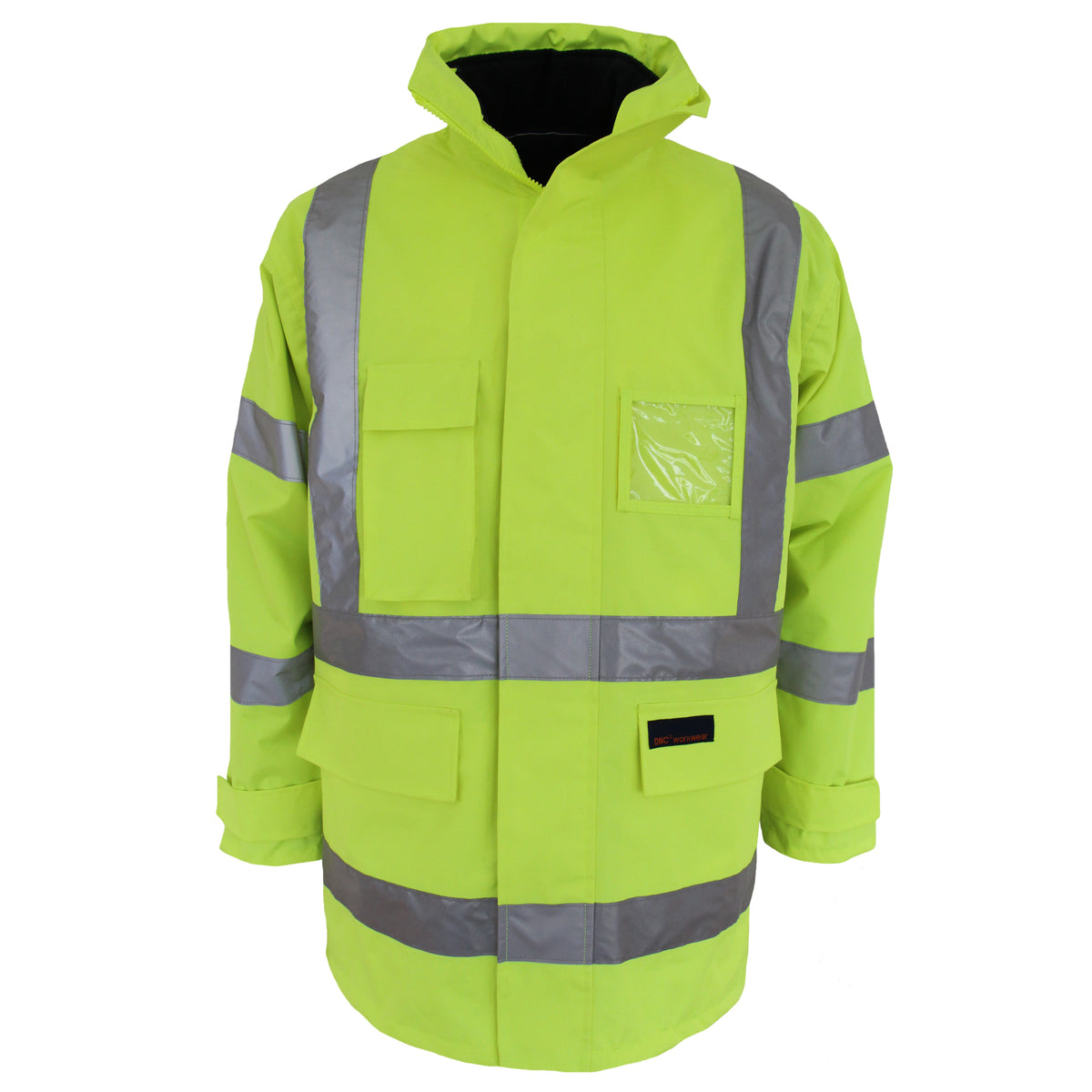 HiVis "H" Pattern Bio-Motion CSR Tape "6 IN 1" Jacket — DNC Workwear colour image