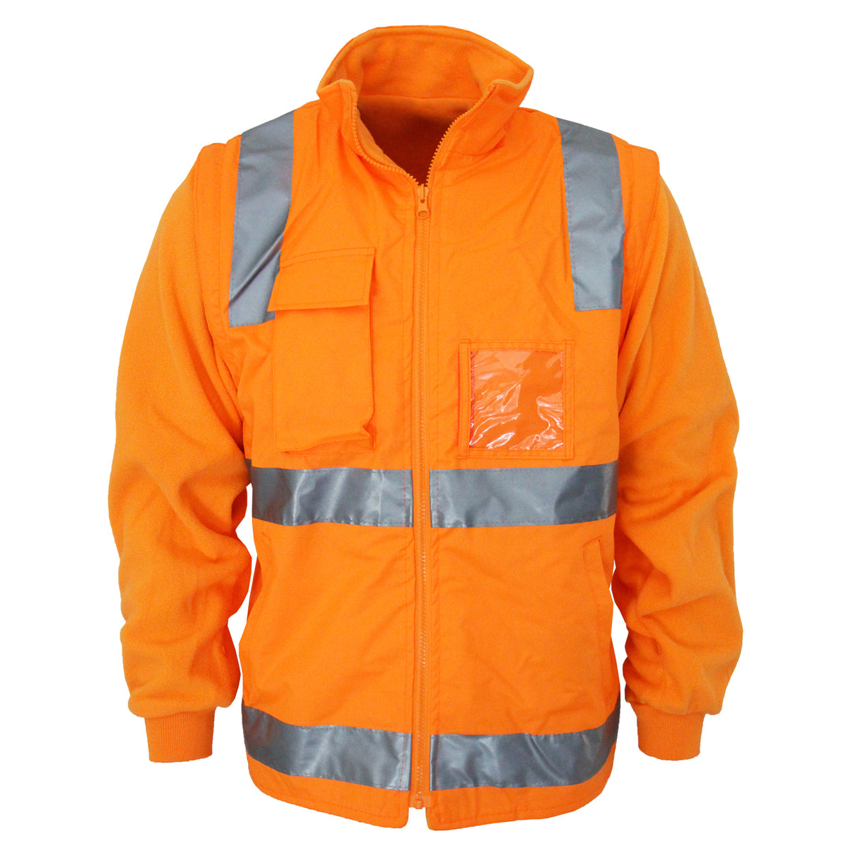 HiVis VIC Rail Reversible Vest — DNC Workwear colour image