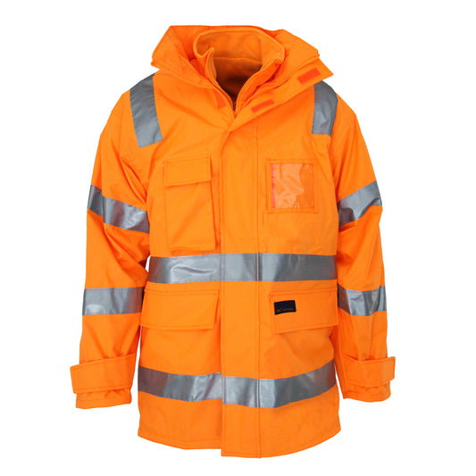 HiVis "6 in 1" VIC Rail Jacket — DNC Workwear colour image