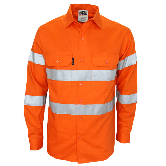 HiVis Bio-Motion CSR R/Taped Shirt — DNC Workwear colour image