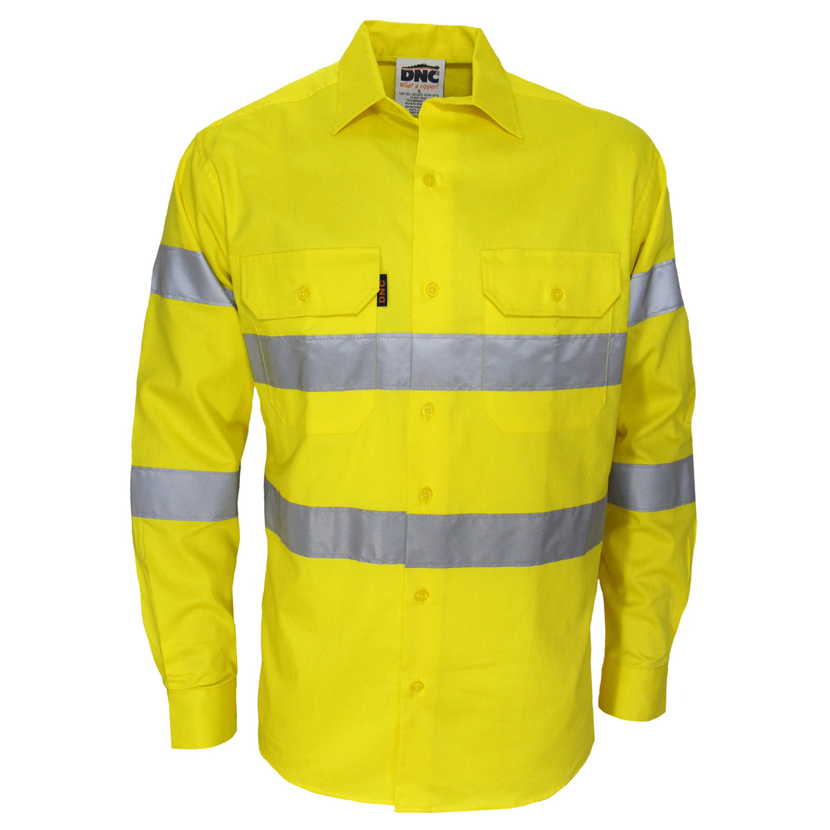 HiVis Bio-Motion CSR R/Taped Shirt — DNC Workwear colour image