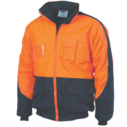 HiVis Contrast BOMBER JACKET — DNC Workwear colour image