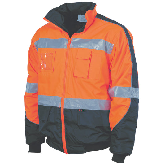 HiVis D/N Contrast Bomber Jacket — DNC Workwear colour image
