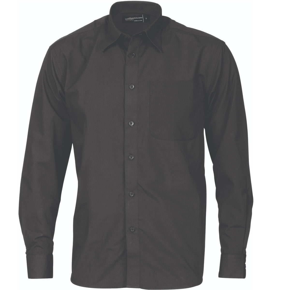 Polyester Cotton Business Shirt - Long Sleeve — DNC Workwear colour image