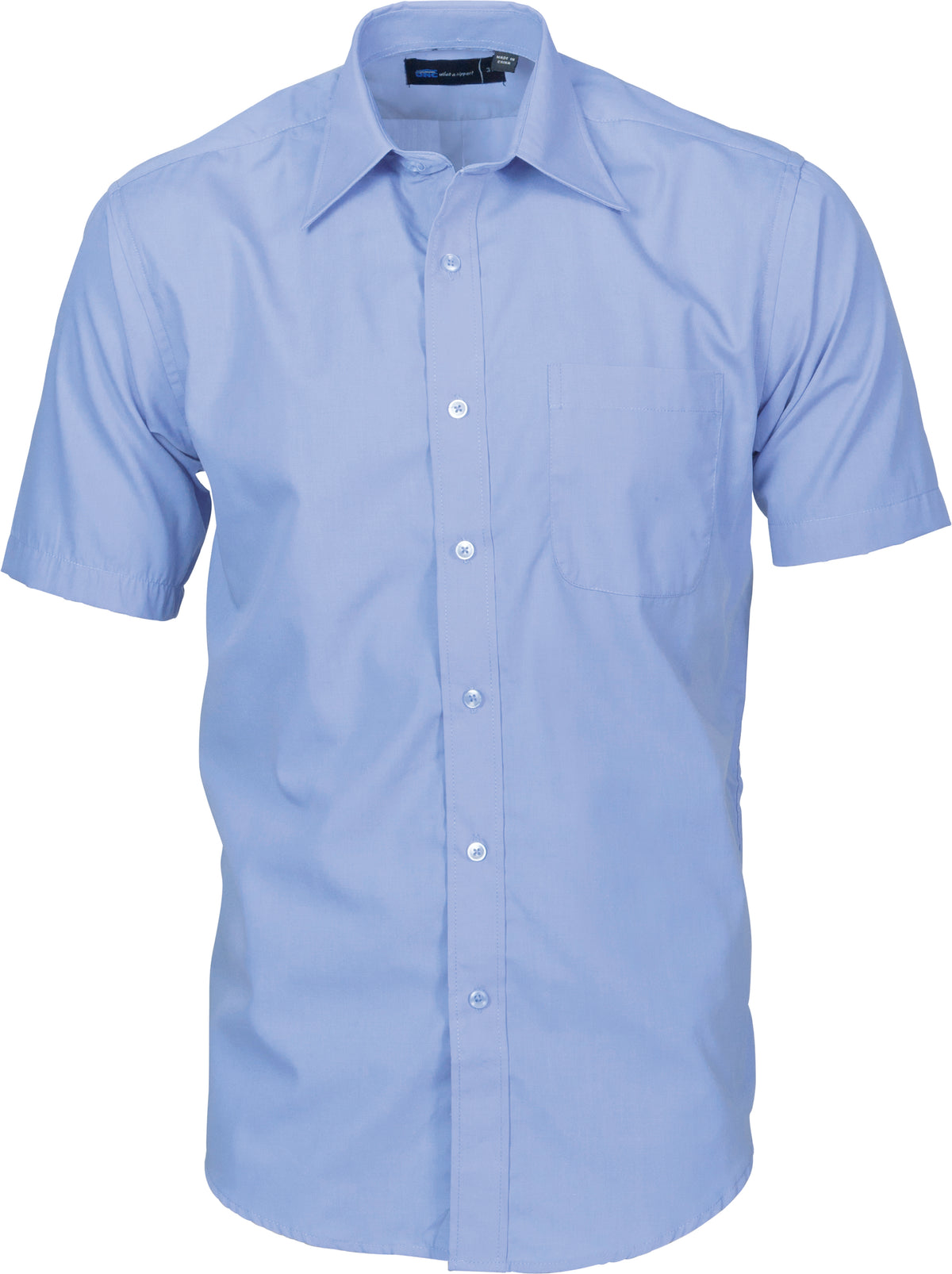 Mens Premier Poplin Business Shirts - Short Sleeve — DNC Workwear colour image