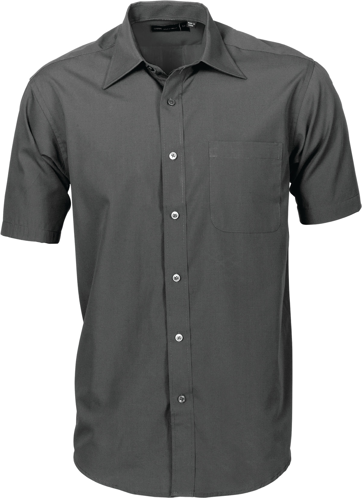 Mens Premier Poplin Business Shirts - Short Sleeve — DNC Workwear colour image