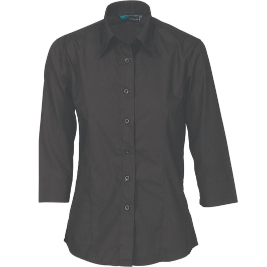 Ladies Polyester Cotton Shirt - 3/4 Sleeve — DNC Workwear colour image
