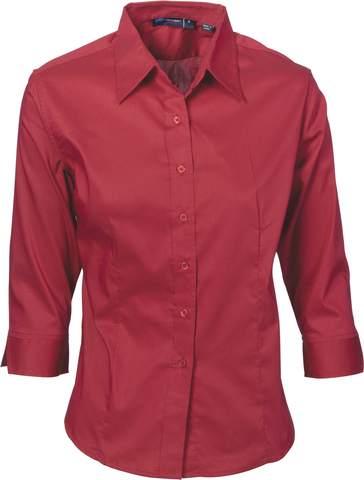 Ladies Premier Stretch Poplin Business Shirts - 3/4 Sleeve — DNC Workwear colour image