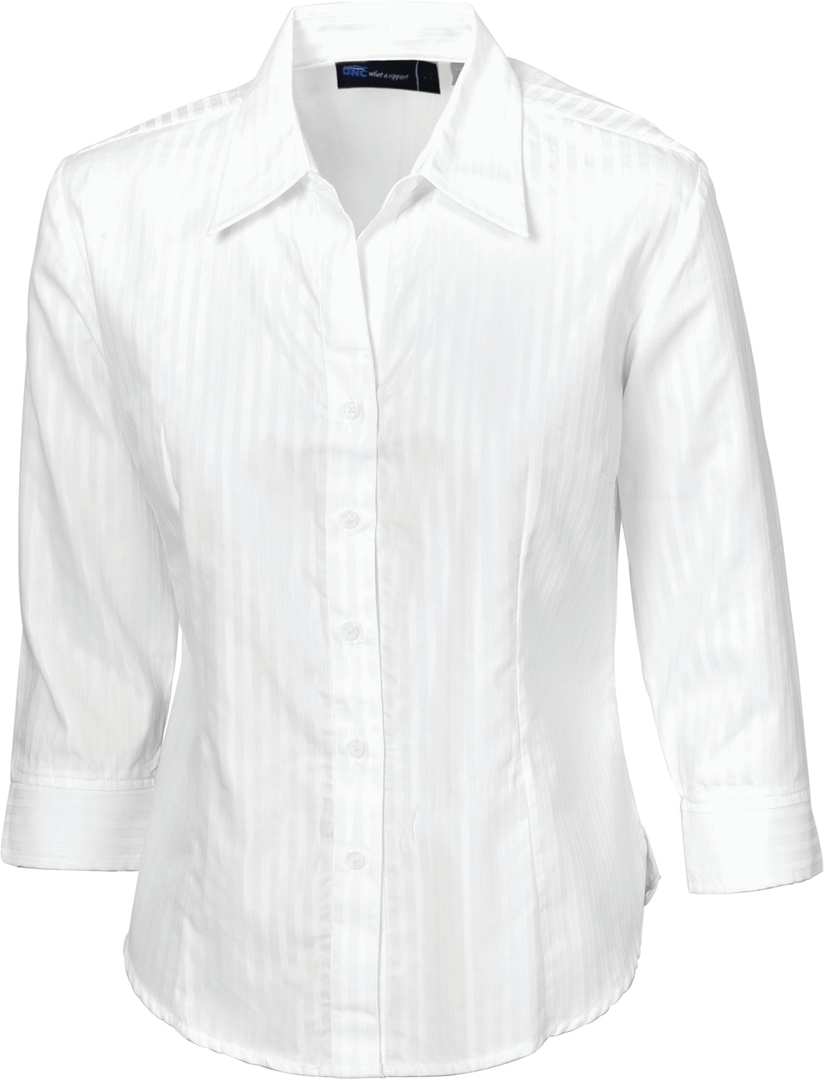 Ladies Tonal Stripe Shirts - 3/4 Sleeve — DNC Workwear colour image