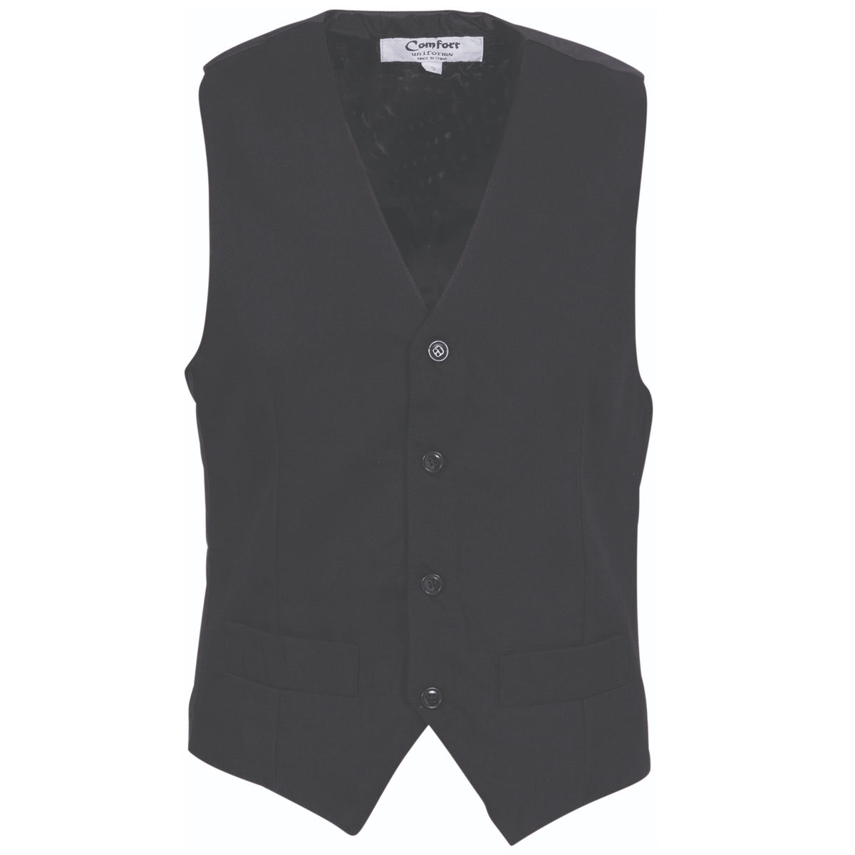 Mens Black Vest — DNC Workwear colour image