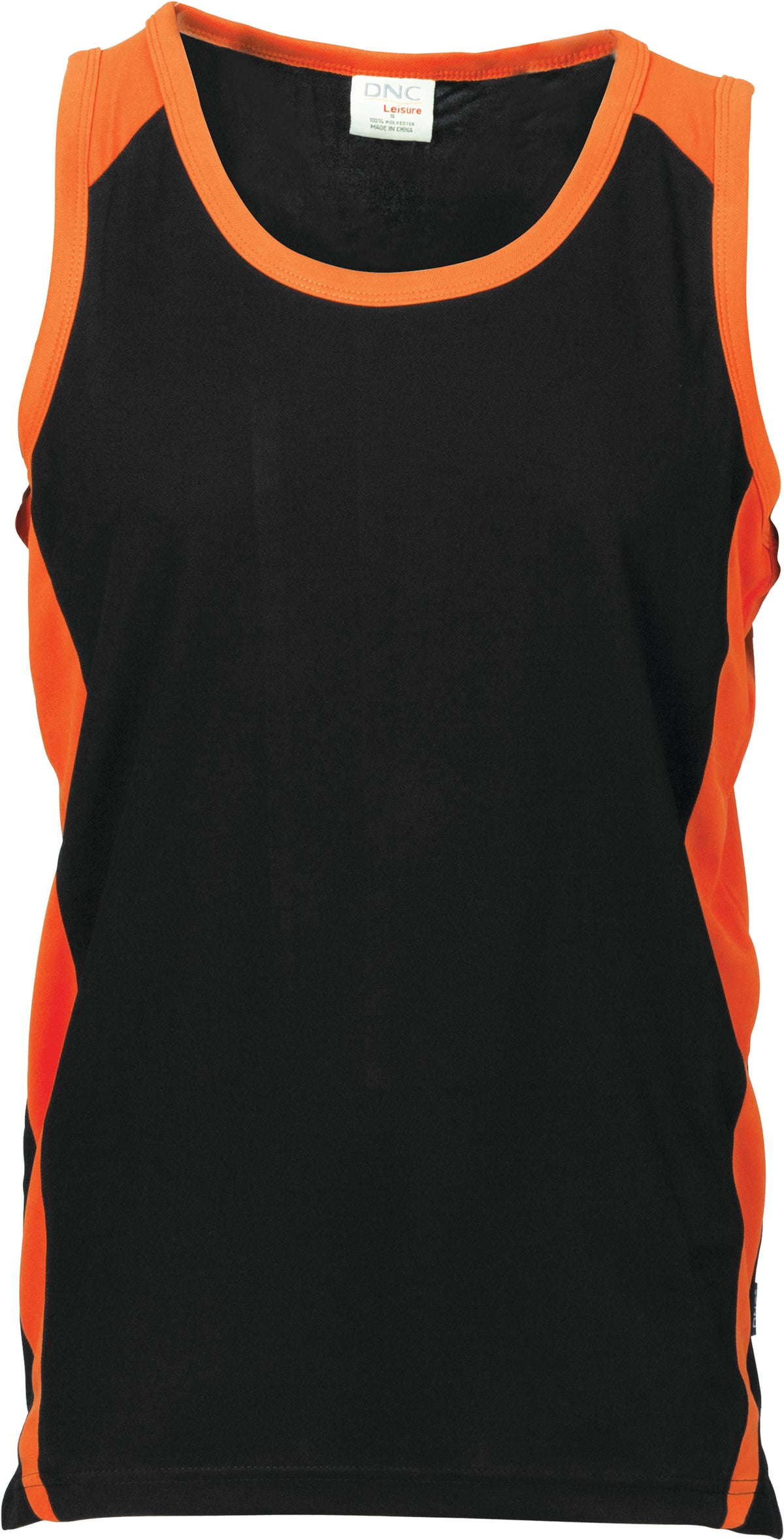 Kids Cool-Breathe Contrast Singlet — DNC Workwear colour image