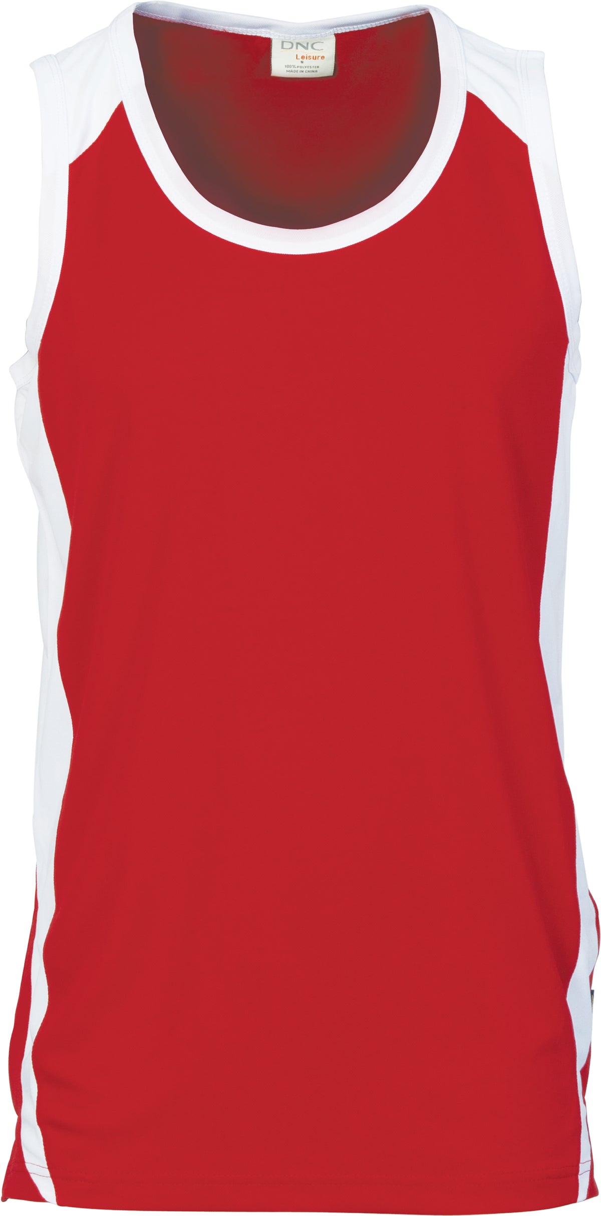 Kids Cool-Breathe Contrast Singlet — DNC Workwear colour image