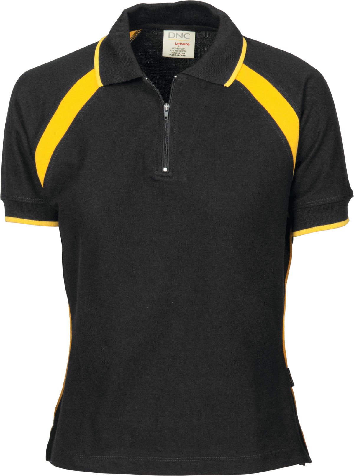 Ladies Poly/Cotton Contrast Raglan Panel Polo — DNC Workwear colour image