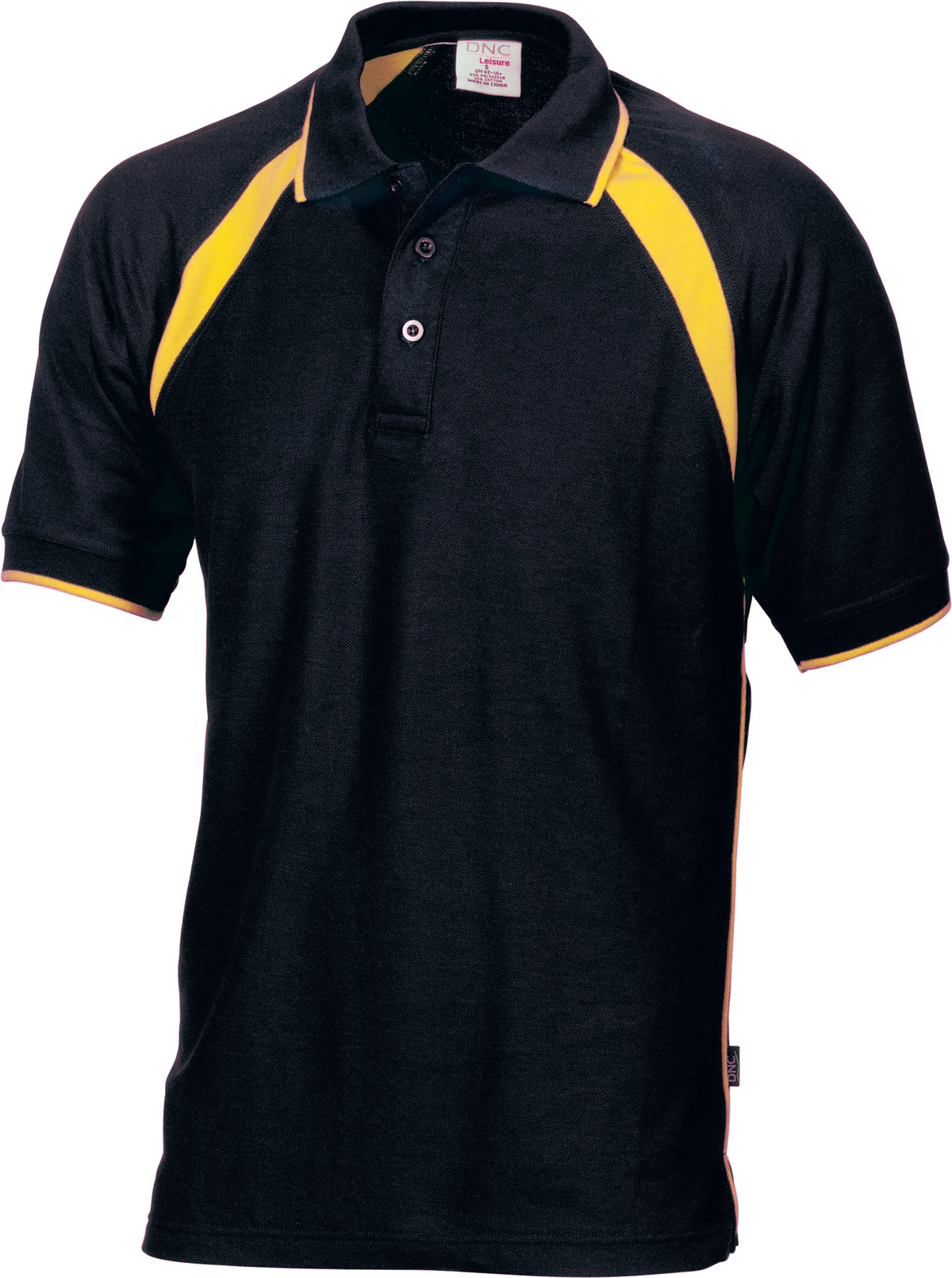 Kids Poly/Cotton Contrast Raglan Panel Polo — DNC Workwear colour image