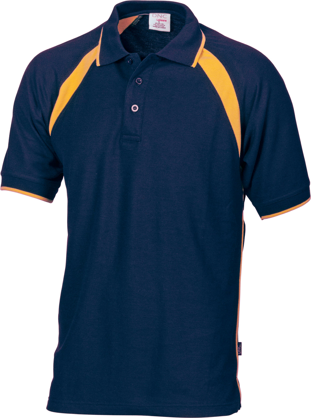 Kids Poly/Cotton Contrast Raglan Panel Polo — DNC Workwear colour image