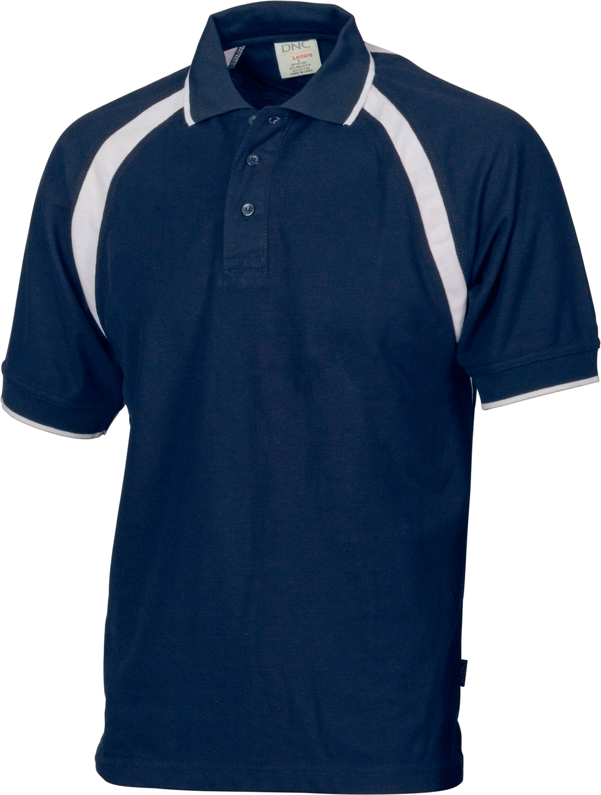 Kids Poly/Cotton Contrast Raglan Panel Polo — DNC Workwear colour image