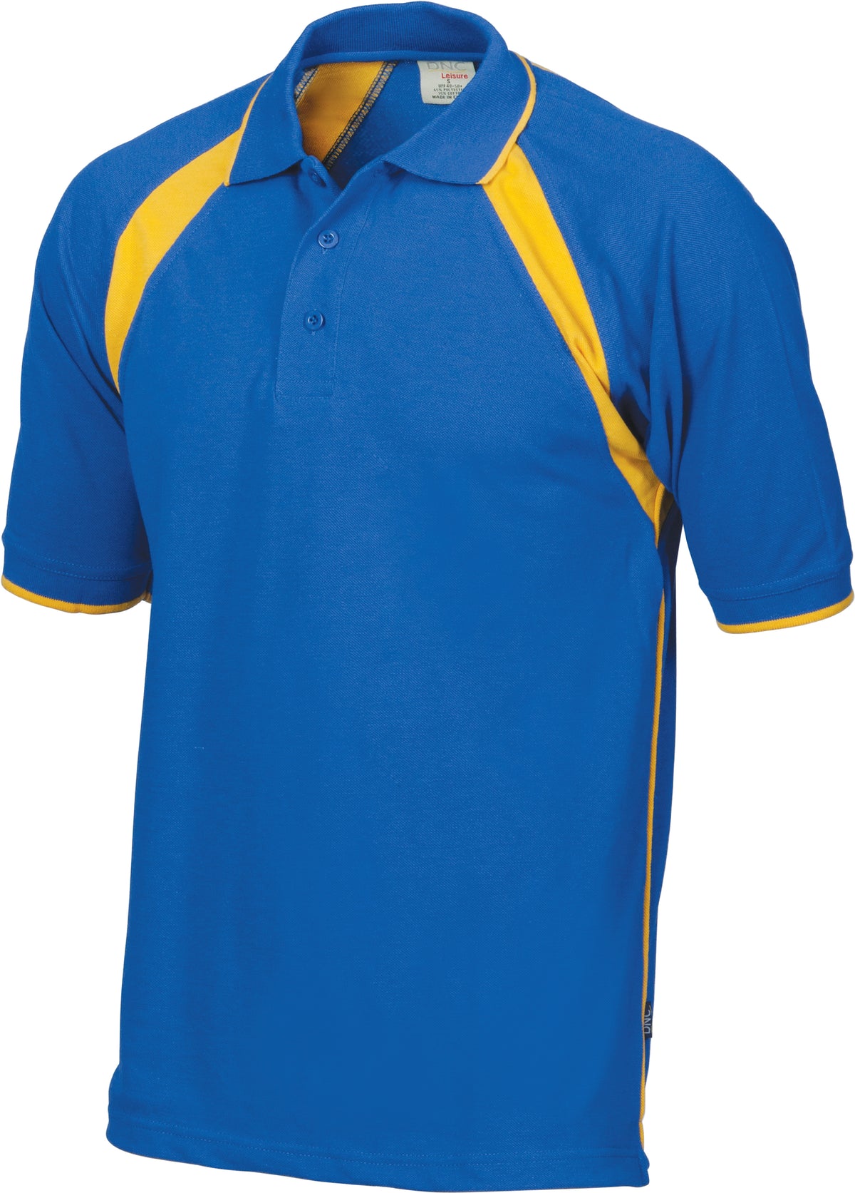 Kids Poly/Cotton Contrast Raglan Panel Polo — DNC Workwear colour image