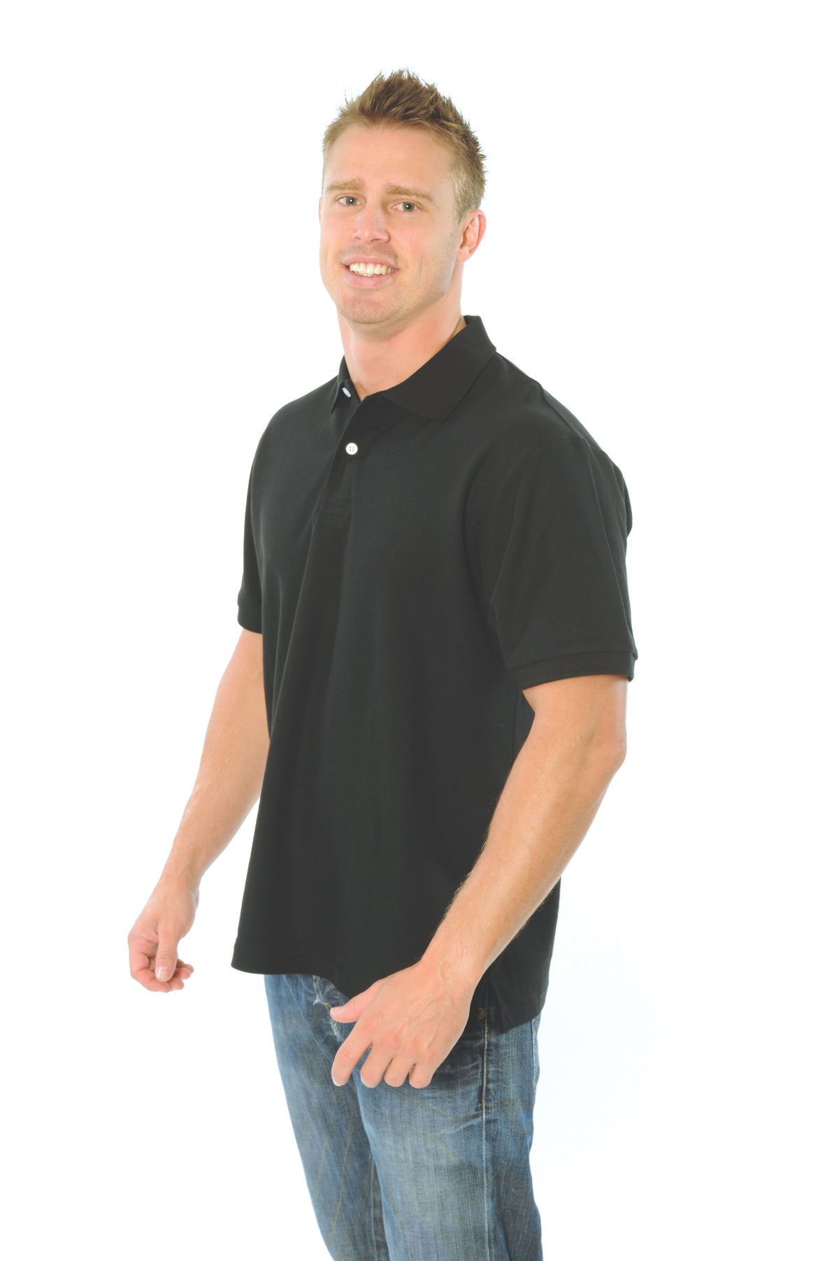 Mens Cotton Rich New York Polo — DNC Workwear colour image