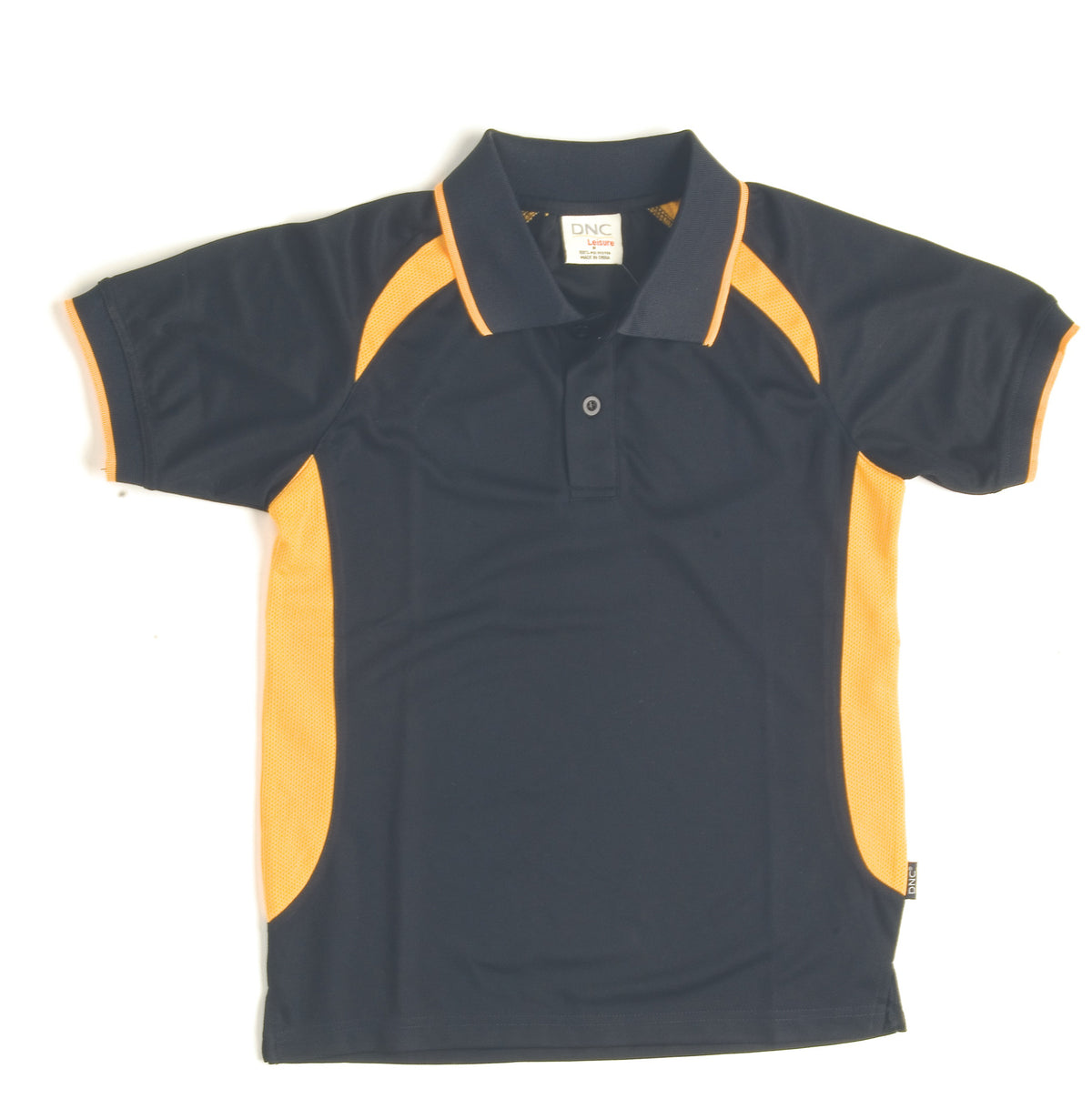 Kids Air Flow Contrast Raglan Mesh Polo — DNC Workwear colour image