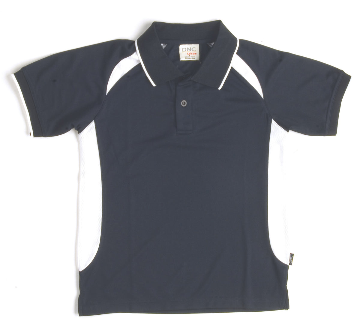 Kids Air Flow Contrast Raglan Mesh Polo — DNC Workwear colour image