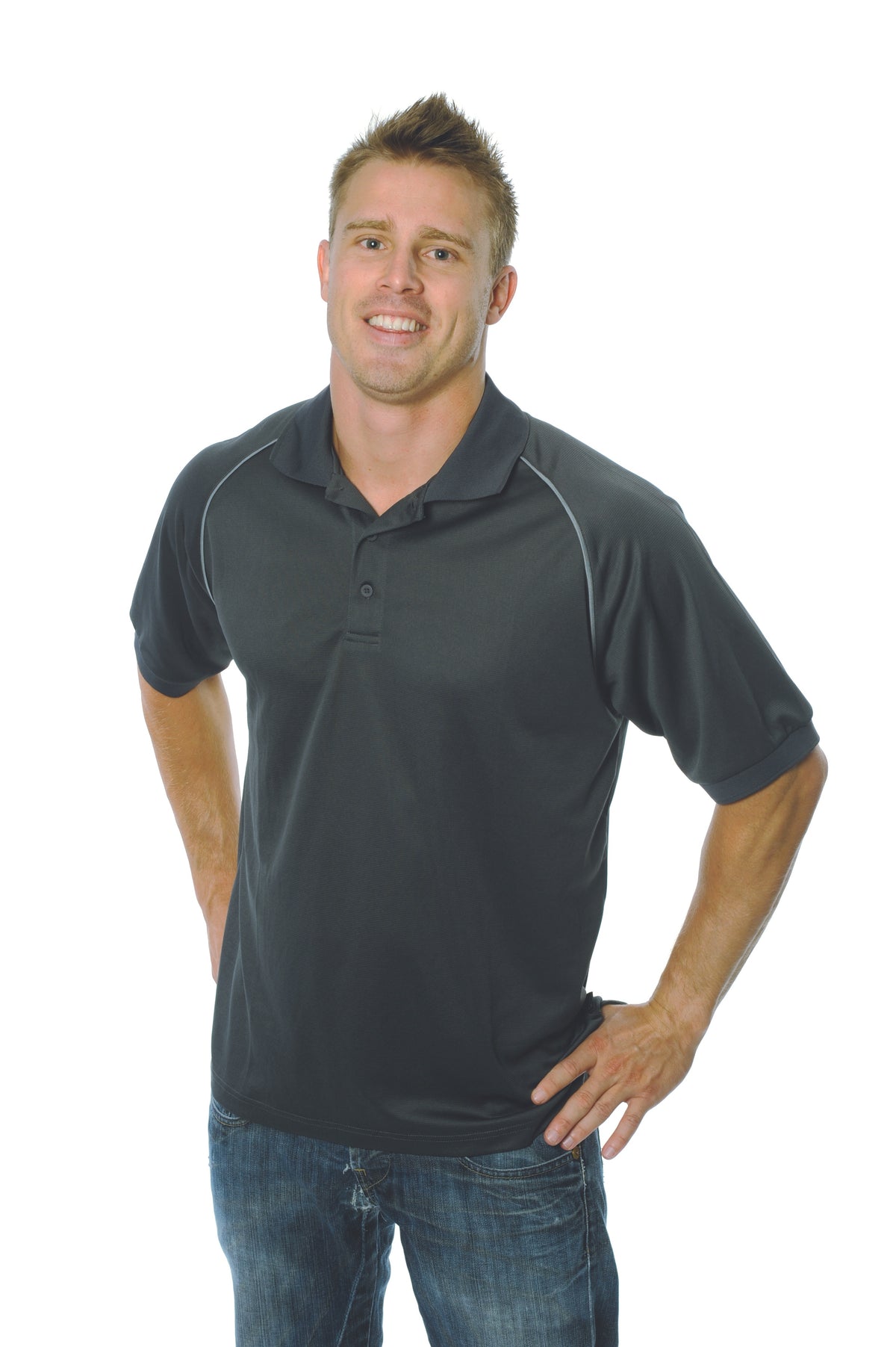 Mens Cool Breathe Rome Polo — DNC Workwear colour image