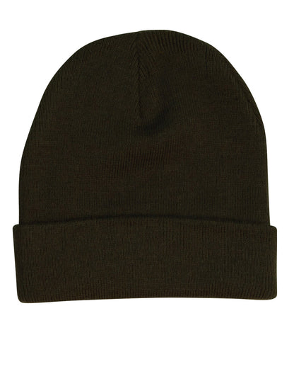 CH28 Roll Up Acrylic Beanie - Charcoal