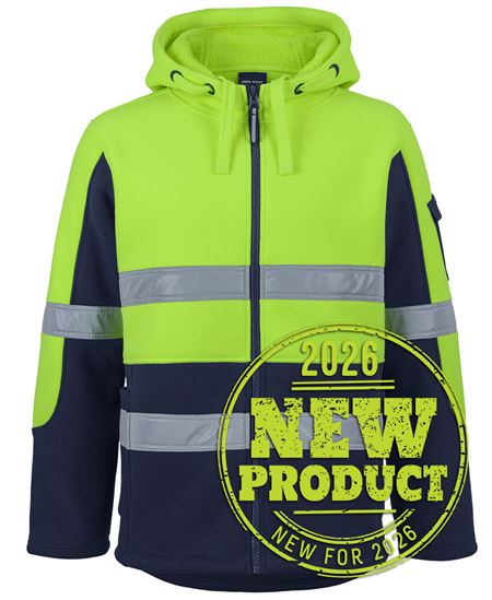 JB's Hi Vis D+N 450g Full Zip Shepherd Hoodie