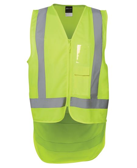 JB's Hi Vis Zip Drop Tail H Pattern (D+N) Vest
