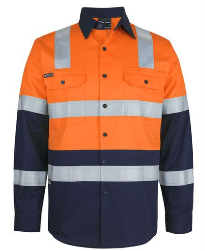 JB's Hi Vis (D+N) L/S 150G Level 3 Work Shirt
