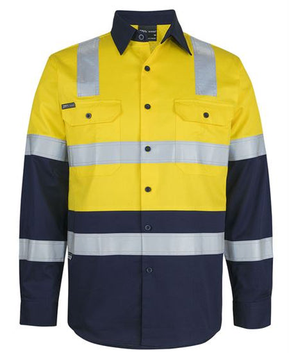 JB's Hi Vis (D+N) L/S 150G Level 3 Work Shirt