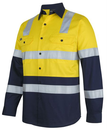 JB's Hi Vis (D+N) L/S 150G Level 3 Work Shirt