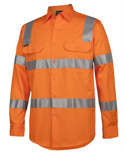JB's Hi Vis (D+N) L/S 150g AUST. Rail Work Shirt