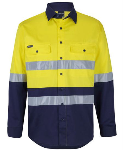 JB's Hi Vis (D+N) L/S Stretch Work Shirt