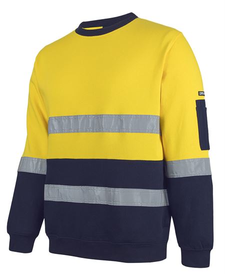 JB's Hi Vis (D+N) 310 Cotton Crew Neck Sweater