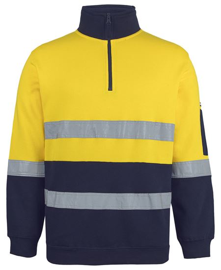 JB's Hi Vis (D+N) 310 Cotton 1/2 Zip Fleece