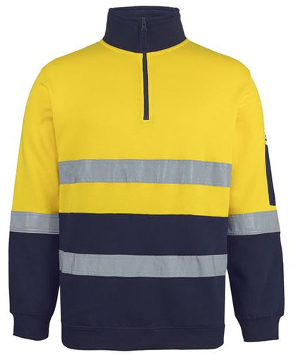 JB's Hi Vis (D+N) 310 Cotton 1/2 Zip Fleece