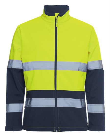 JB's Hi Vis (D+N) Three Layer Softshell Jacket